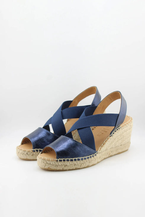 Jutelia Crisscross Strap Espadrille Wedge Sandals